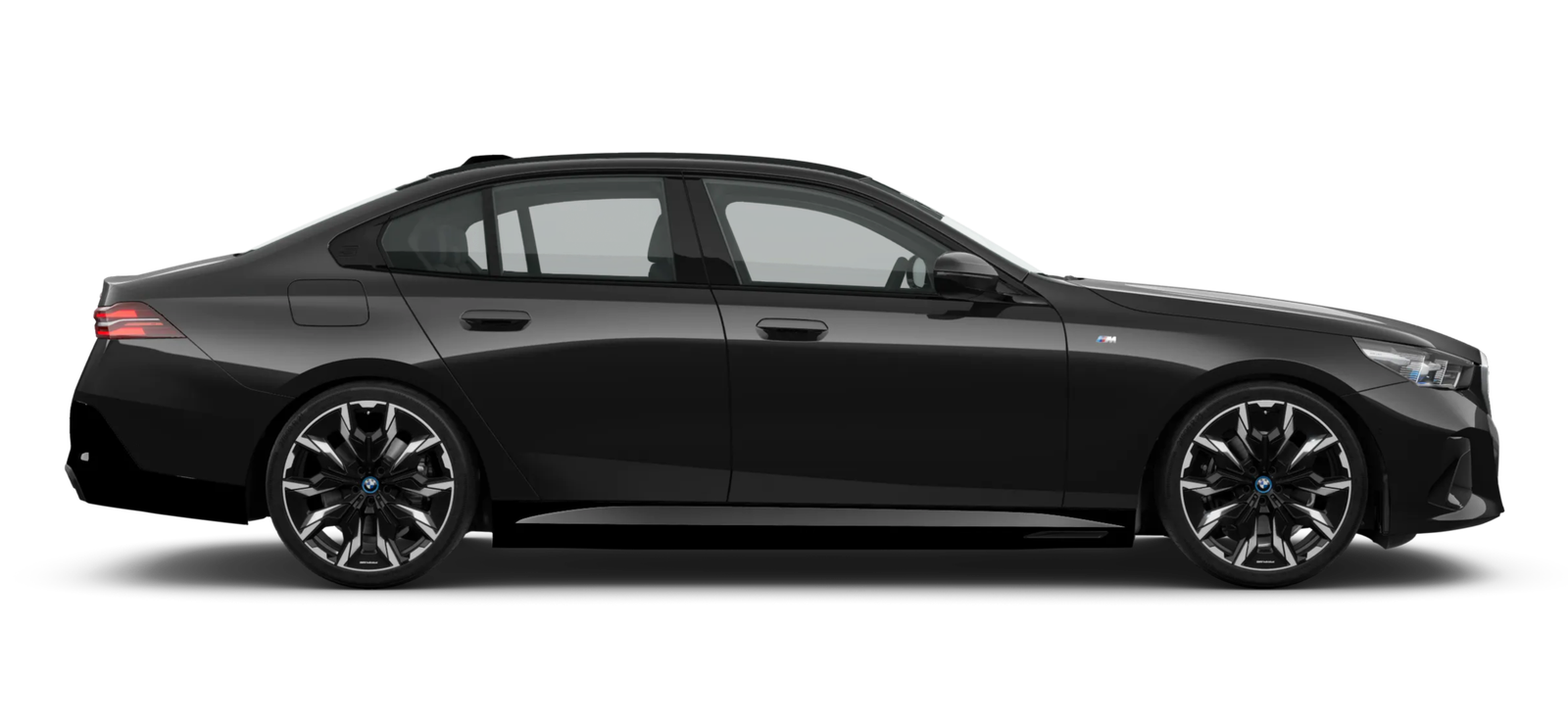 Luxury black sedan